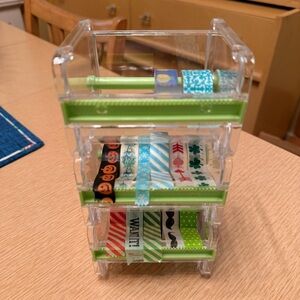 Washi Tape Stackable Storage Organizer WITH TAPE!